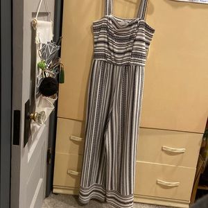 Patterned long romper